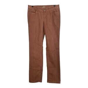 LOFT Curvy Straight Corduroy Rust Orange Pants Women’s Size 27